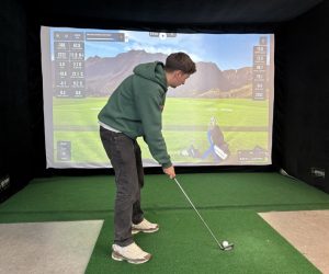 Andere Länder, andere Sitten: Golfsimulator an der Sofiandalskolen in Aalborg